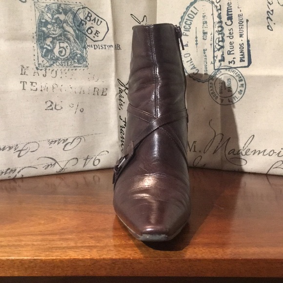 Gianni bini brown strap ankle boot - Picture 2 of 4